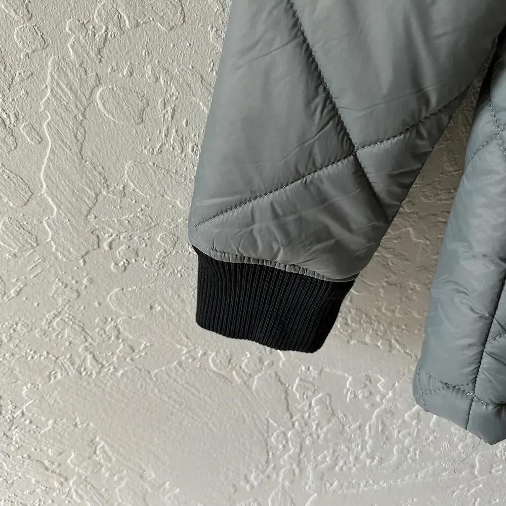 SPYDER Mens Quilted Bomber Jacket $169 NEW Size Small Tea Leaf Normcore Dadcore